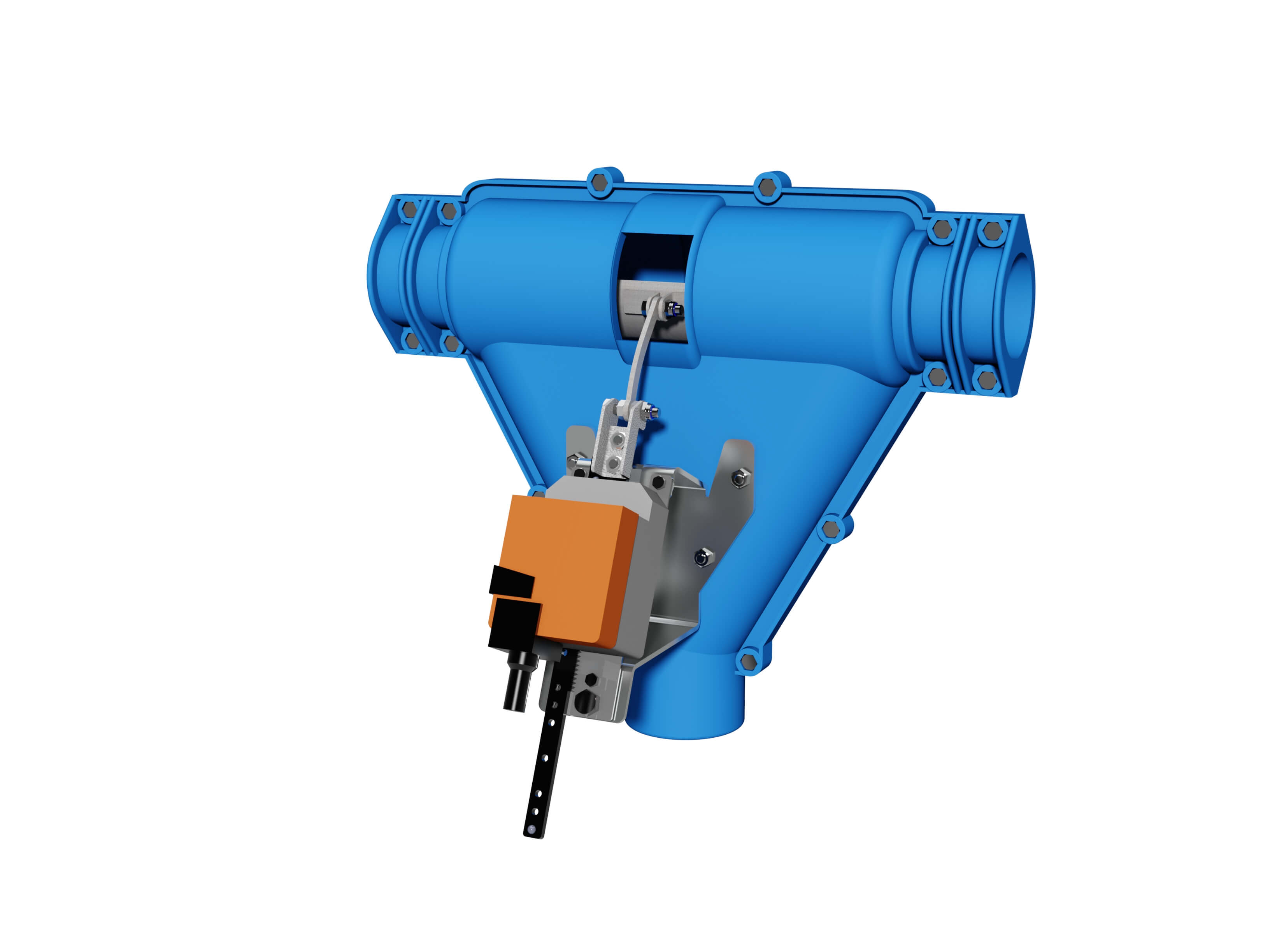 Giunti di scarico mod. PN280 con serranda elettrica